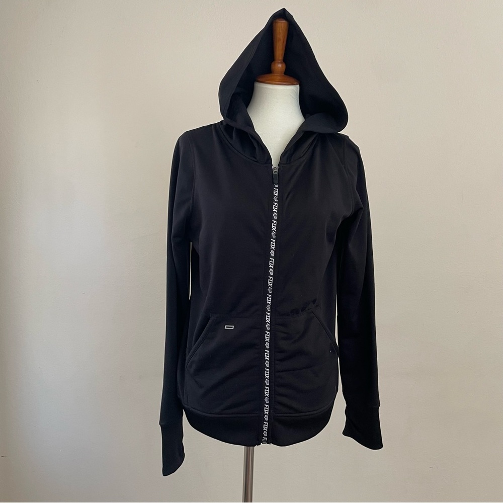 Fox Black Active Zip Hoodie Large Black